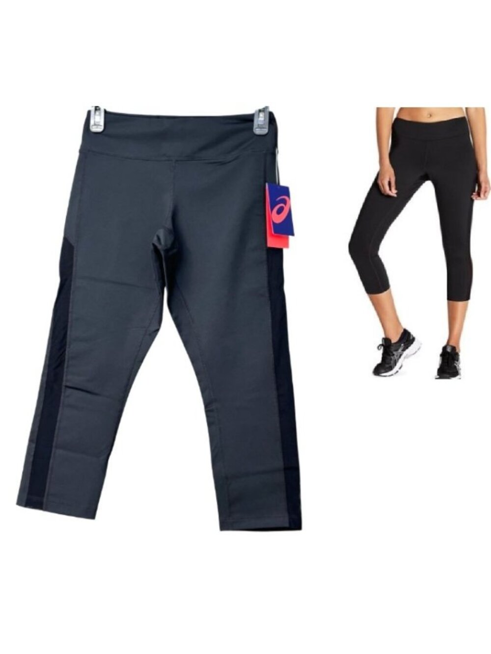 ASICS Women's Kate Mesh Capri , Black, Sz. S